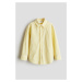 H & M - Popelínová košile's dlouhým rukávem - žlutá