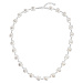 Evolution Group Stříbrný náhrdelník s říčními perlami ve stříbře 22048.1