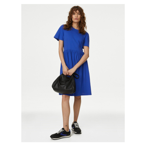 Modré dámské žerzejové šaty Marks & Spencer