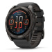 Garmin Fenix® 8 – 51 mm, AMOLED Sapphire, Carbon grey DLC s Black/Grey silikonovým řemínkem 010-