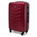 Rogal Tmavě červený elegantní odolný kufr na kolečkách "Armor" - M (35l), L (65l), XL (100l)