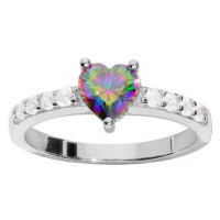 Brilio Silver Romantický stříbrný prsten s topazem Mystic Stone SRB0082A