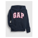 Modrá holčičí dětská mikina GAP Logo zip hoodie