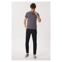 Lee Cooper Miless Men's Polo Neck T-shirt Anthracite
