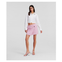 Sukně karl lagerfeld hun kim's edit wrap skirt fialová