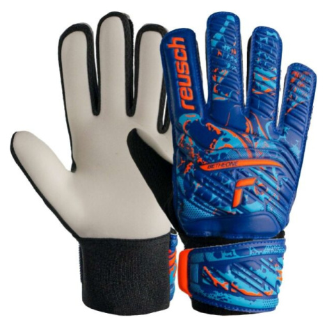 Reusch ATTRAKT STARTER SOLID JR Dětské brankářské rukavice, modrá, velikost