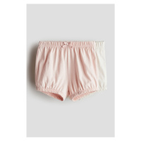 H & M - Žerzejové šortky 2 kusy - růžová