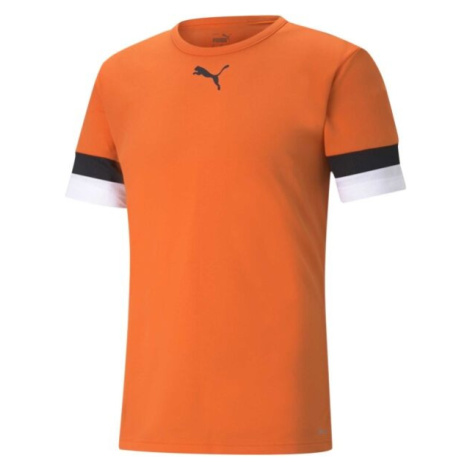 Puma TEAMRISE JERSEY TEE Pánské fotbalové triko, oranžová, velikost