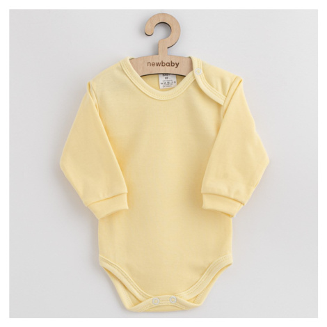 Kojenecké bavlněné body New Baby Casually dressed žlutá