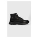 Sneakers boty Calvin Klein High Top Lace Up Mix černá barva