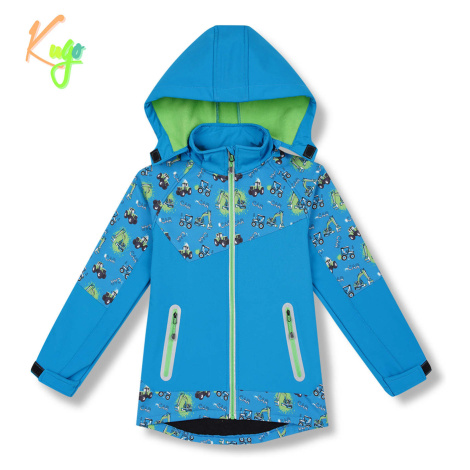 Chlapecká softshellová bunda, zateplená KUGO HK5603, tyrkysová Barva: Tyrkysová