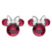 Disney Třpytivé stříbrné náušnice pecky Minnie Mouse ES00028SJUYL.CS