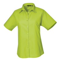 Premier Workwear Dámská košile s krátkým rukávem PR302 Lime -ca. Pantone 382