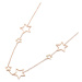 Victoria Filippi Stainless Steel Ocelový náhrdelník Lauro Gold - chirurgická ocel, hvězdy NHN191