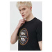 Bavlněné tričko Billabong černá barva, s potiskem, EBYZT00168