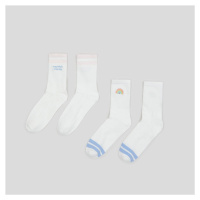 Sinsay - Sada 2 párů ponožek - Krémová