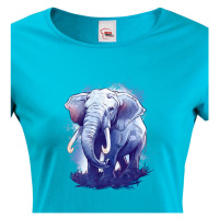 Dámské tričko se slonem - dárek pro milovníky zvířat