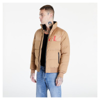 Calvin Klein Jeans Cut Off Mix Media Jacket Brown