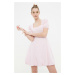 Trendyol Powder Balloon Skirt Square Collar Dress