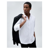 Koton Men's Clothing Basic Shirt Classic Collar Slim Fit Buttoned