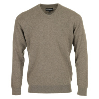 Barbour Essential Lambswool V Neck Sweater Hnědá