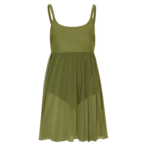 BONPRIX koupací šaty se síťovinou Barva: Zelená, Mezinárodní