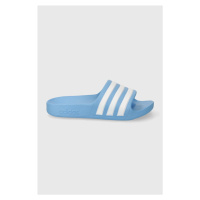 Dětské pantofle adidas ADILETTE AQUA K tyrkysová barva