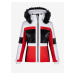 Bílo-červená dámská lyžařská zimní bunda Kilpi Elza-W