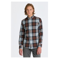 KOŠILE GANT REG POPLIN LARGE CHECK SHIRT hnědá