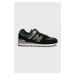 Sneakers boty New Balance U574KBG černá barva