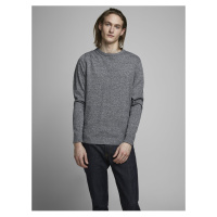 Tmavě modrý žíhaný basic svetr Jack & Jones Basic - Pánské