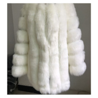 Zimní kožich chlupatá bunda s kapucí