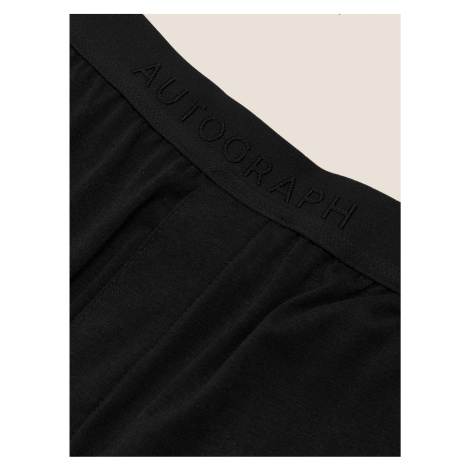 Pyžamové kalhoty Supersoft z prémiové bavlny Marks & Spencer černá