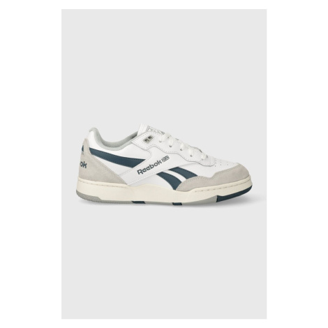 Kožené sneakers boty Reebok BB 4000 II bílá barva