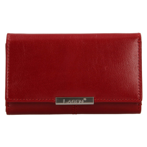 Dámská kožená peněženka Lagen Emily - červená