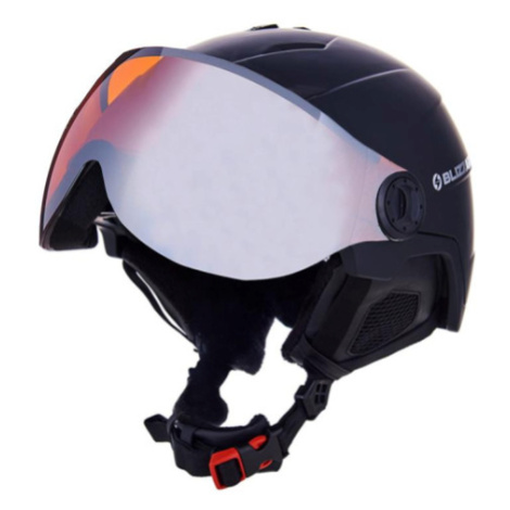 BLIZZARD-Double Visor ski helmet, black matt, orange lens, mirror Černá 23/24