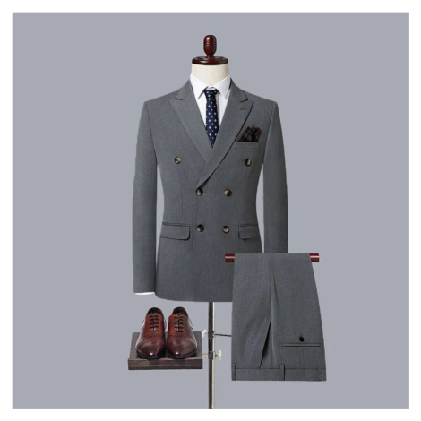 Dvouřadý luxusní oblek Boutique sako a kalhoty