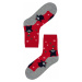 Happy Bear dámské ponožky vánoční motiv červená