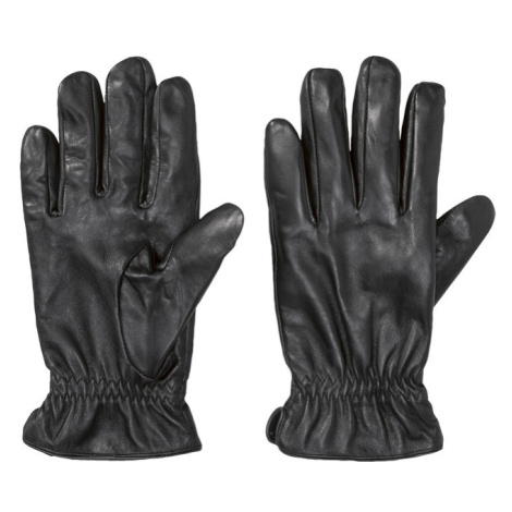 LIVERGY® Pánské kožené rukavice (černá lesklá)