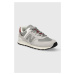 Semišové sneakers boty New Balance U574KBR šedá barva