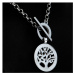 Dámský náhrdelník z chirurgické oceli Strom života menší , stříbrný