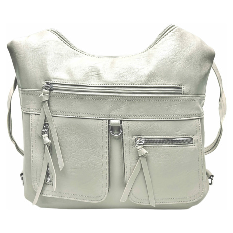 Praktický šedobéžový kabelko-batoh 2v1 Tapple