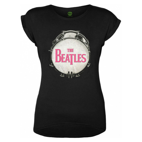 The Beatles tričko, Drum Fuchsia Glitter, dámské RockOff