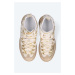 Kožené kotníkové boty Fracap MAGNIFICO M130 WHITE/GOLD dámské, bílá barva, na plochém podpatku