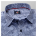 Pánská košile Slim Fit světle modrá s květinovým vzorem 12059