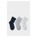 PONOŽKY 3-PACK GANT SOCKS 3-PACK modrá