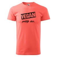 DOBRÝ TRIKO Pánské tričko s potiskem Vegan, protože chci