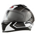 MAXX FF 985 extra velká integrální helma se sluneční clonou, černo stříbrná