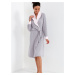 Bathrobe Cana 209 2XL-3XL grey-pink