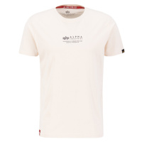 Alpha Industries Tričko Wording T jet stream white